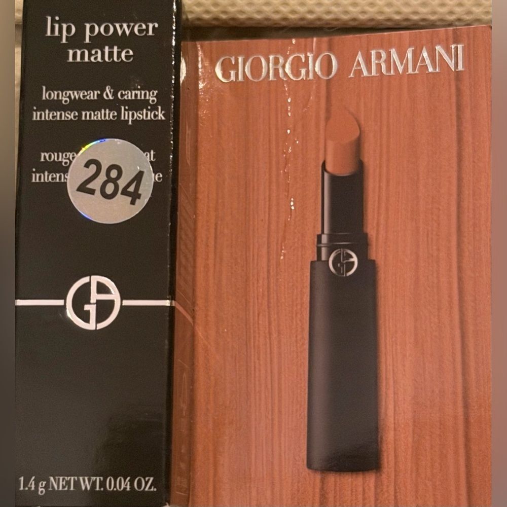 Mini Giorgio Armani Lip Power Matte Lipstick - Rich Matte Brown